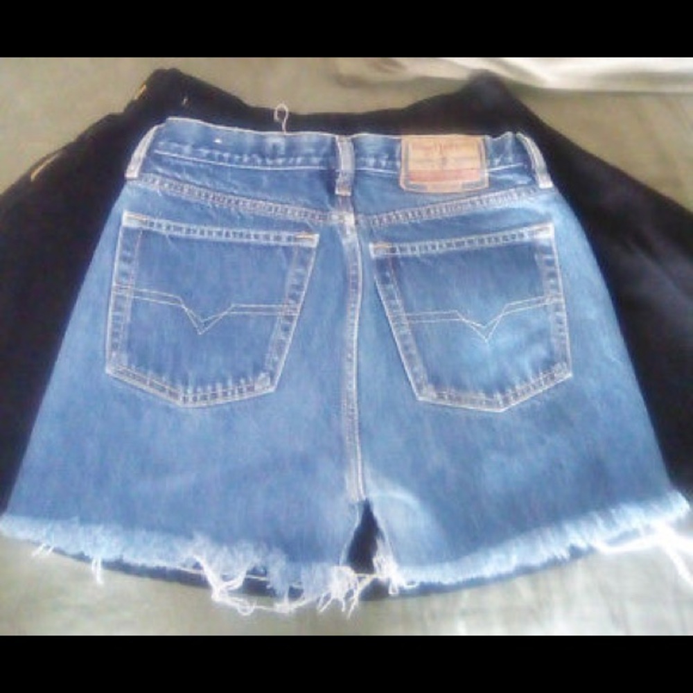 DIESEL Women's HOT PANTS Shorts Blue Size 28